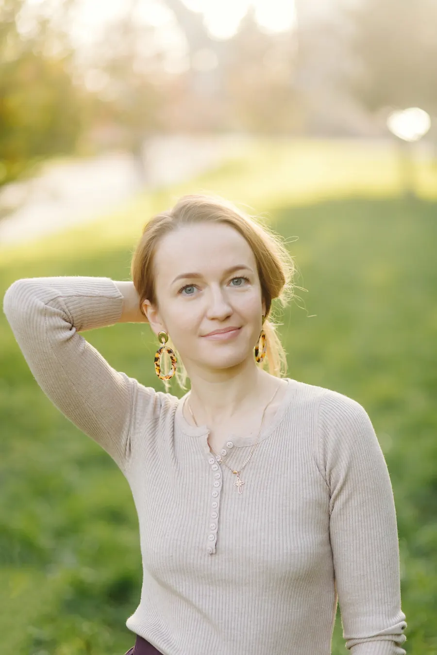 Woman feeling balanced and healthy with women's hormone care