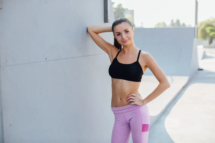 Fit woman after completing a women's weight loss program