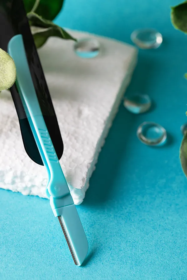 Dermaplaning-Treatment A close-up of dermaplaning tools. Get Dermaplaning treatment from Blessed Beauty Boutique in Greater Phoenix.